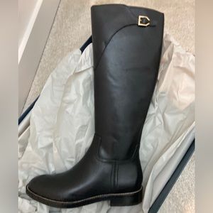 Cole Haan black leather riding boots size 7
